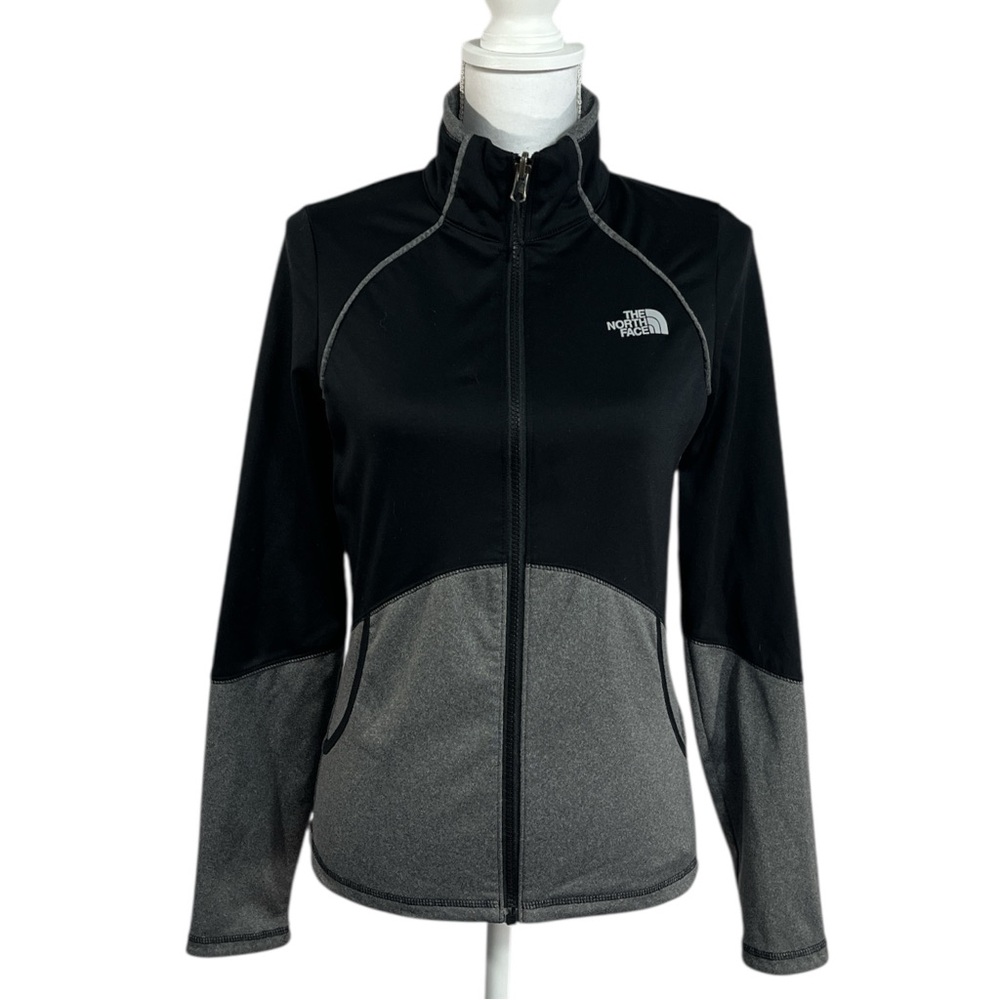 The North Face Cinder 100 Athletic Jacket Full Zip size Small in Black & Gray